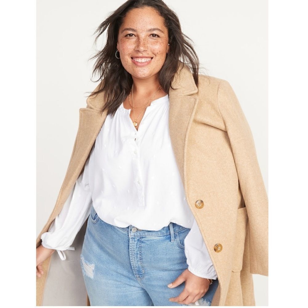 Old Navy Embroidered Elbow-Sleeve Blouse